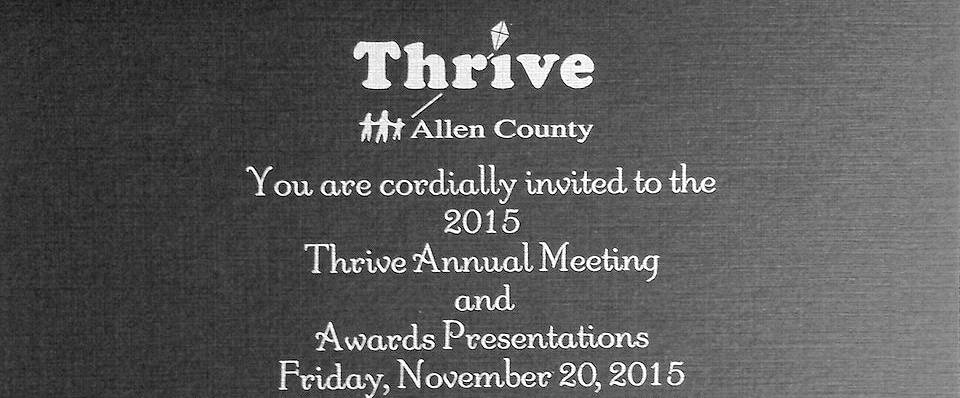 Thrive Annual Dinner 2015